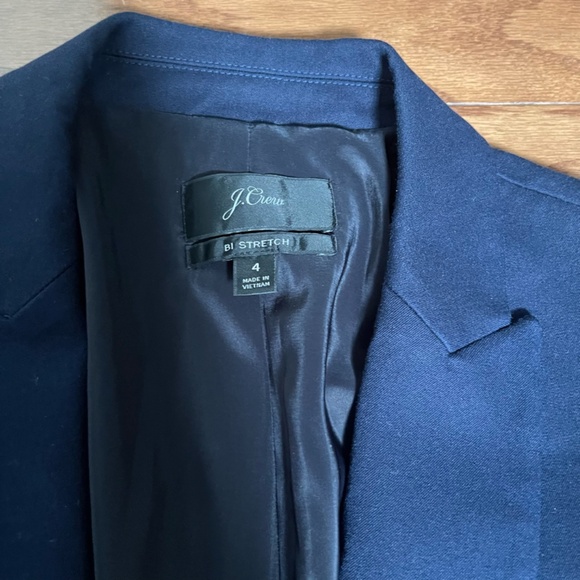 J. Crew Navy Blazer and Pant Suit Set - Size 4 - Picture 5 of 16